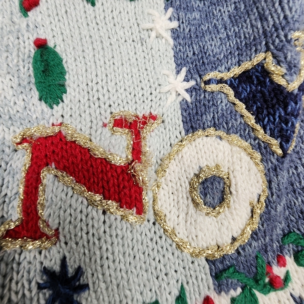 Tiara International Vintage Let It Snow Christmas Holiday Sweater Size Medium - Picture 9 of 12